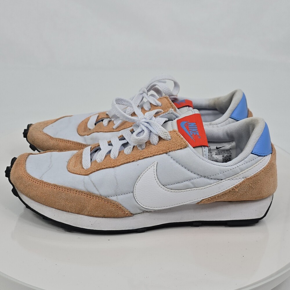 Nike Daybreak Football Grey Orange Trance Women 8.5 Nylon Sneakers CK2351-005